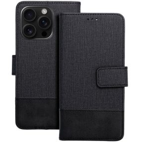   Gomma Samsung Galaxy A56 flip/oldalra nyíló tok kártyatartó résszel, fekete