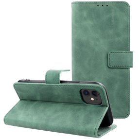   Tender Book Samsung Galaxy A36 flip/oldalra nyíló műbőr tok kártyatartó résszel, zöld