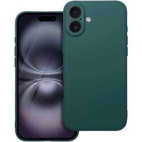 Matt szilikon Samsung Galaxy A26 tok, sötétzöld