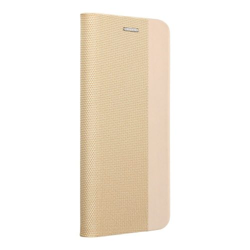 Forcell Sensitive Samsung Galaxy A26 oldalra nyíló flip tok, arany