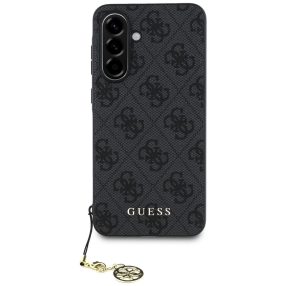   Guess 4G Charms Collection Samsung Galaxy A56 kemény hátlap tok, fekete