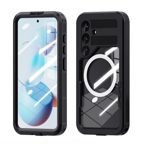 Shellbox Samsung Galaxy S25 Ultra MagSafe vízálló tok, fekete