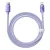 Baseus Crystal Shine USB-C-Lightning kábel, 20W, PD, 1.2m, lila