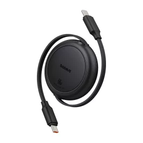   Baseus Free2Pull Mini USB-C to USB-C USB kábel, 60W, 1m, fekete