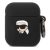 Karl Lagerfeld 3D Logo NFT Karl Head Apple AirPods 1/2 szilikon tok, fekete