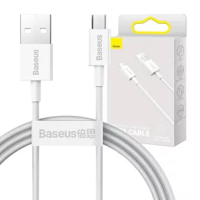 Baseus Superior Series USB-Micro-USB kábel, 2A, 1m, fehér