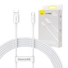 Baseus Superior Series USB-USB-C kábel, 65 W, PD, 2m, fehér