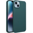 Matt szilikon Xiaomi Redmi Note 14 5G tok, sötétzöld