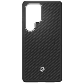   Samsung by Spigen Enzo Aramid Magnetic Galaxy S25 Ultra mágneses gyári tok, fekete-ezüst