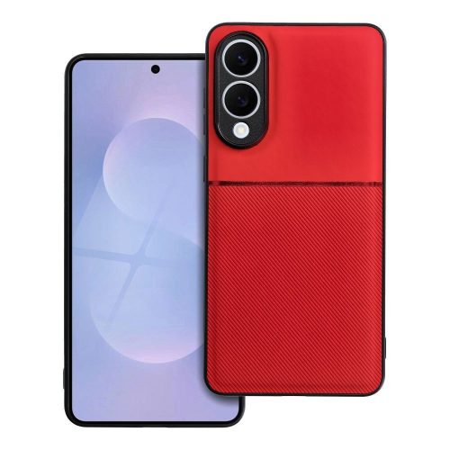 Forcell Noble Samsung Galaxy S25 Edge hátlap tok, piros