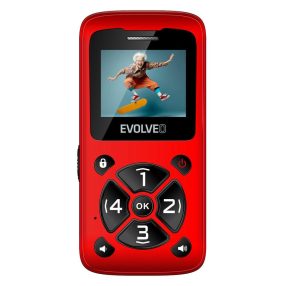 Evolveo EasyPhone (EP400) nyomógombos mobiltelefon, piros
