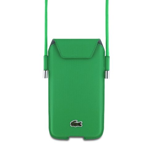 Lacoste PVC Iconic Petit Pique telefontartó táska / tok, zöld