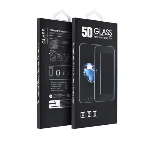 Motorola Edge 60 Fusion 5D Full Glue tempered glass kijelzővédő üvegfólia, fekete