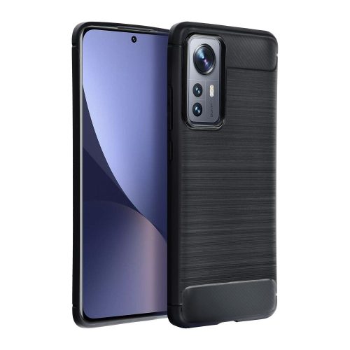 Forcell Carbon Xiaomi Poco F7 Pro hátlap tok, fekete