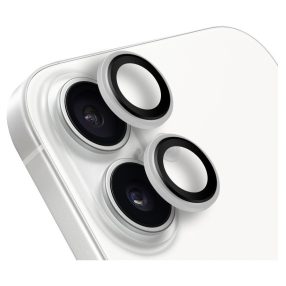   Obal:Me Apple iPhone 16/ 16 Plus tempered glass kamera védő üvegfólia, fehér