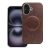 Gentleman iPhone 15 MagSafe kompatibilis ECO bőr tok, kameravédő peremmel, barna