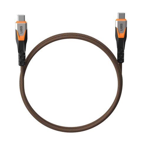 UAG SRGE USB-C - USB-C kábel, 0,75m, 240W, USB 3.2, narancs-fekete