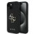 Guess PU Grained 4G Metal Logo Apple iPhone 16 hátlap tok, fekete