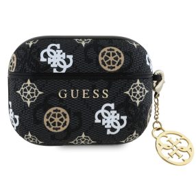Guess PU 4G Peony Charm Apple AirPods Pro tok, fekete