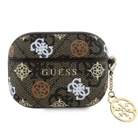 Guess PU 4G Peony Charm Apple AirPods Pro tok, barna