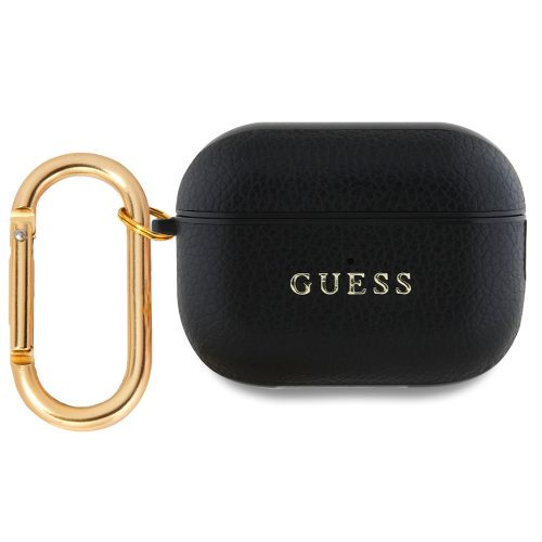 Guess PU Grained Classic Logo Apple AirPods Pro 2 tok, fekete