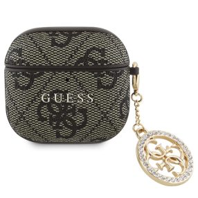 Guess 4G Script PC/PU Charm Apple AirPods 4 tok, barna