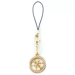 Guess Charm 4G Metal Logo csuklópánt kövekkel, arany