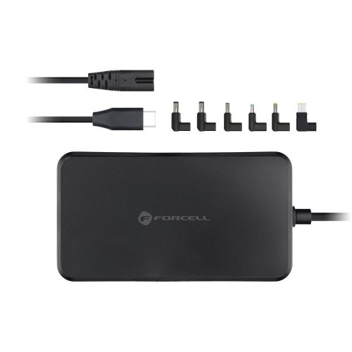 Forcell F-Energy E856 univerzális laptop töltő, 65W, fekete