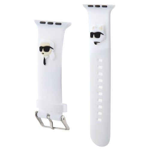 Karl Lagerfeld Karl and Choupette Head NFT Apple Watch 38/40/41mm szíj, fehér
