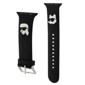   Karl Lagerfeld Karl and Choupette Head NFT Apple Watch 42/44/45/46/49 szíj, fekete