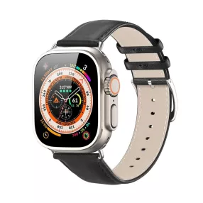 Dux Ducis YS Apple Watch 38/40/41mm bőr szíj, fekete