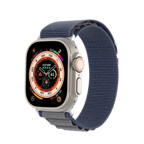 Dux Ducis GS nylon Apple Watch 42/44/45/49mm szíj, kék