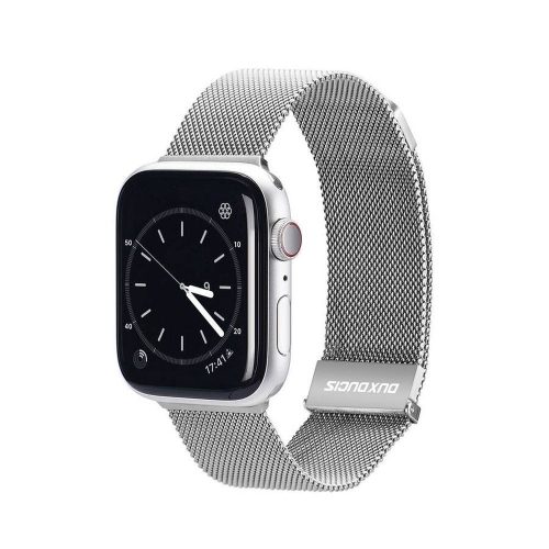 Dux Ducis Apple Watch 42/44/45mm milánói szíj, ezüst