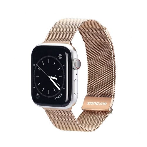 Dux Ducis Apple Watch 42/44/45mm milánói szíj, rozéarany