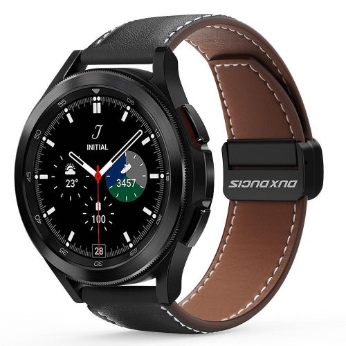 Dux Ducis YA 22mm bőr szíj, fekete