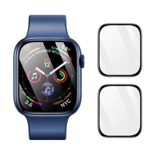 Dux Ducis Apple Watch 10 (42mm) kijelzővédő műanyag / plasztik fólia, fekete