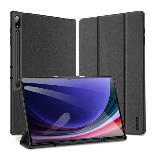 Dux Ducis Domo Samsung Tab S10 Ultra/S9 Ultra/S8 Ultra kihajtható tok pencil tartóval, fekete
