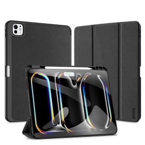   Dux Ducis Domo iPad Pro 13 (2024) kihajtható tok pencil tartóval, fekete