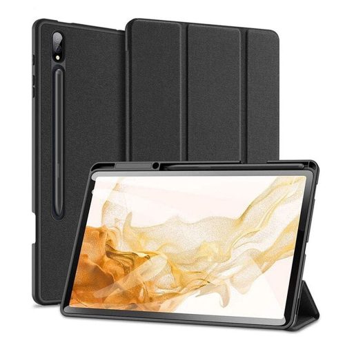Dux Ducis Domo Samsung Galaxy Tab S8 Ultra kihajtható tok pencil tartóval, fekete