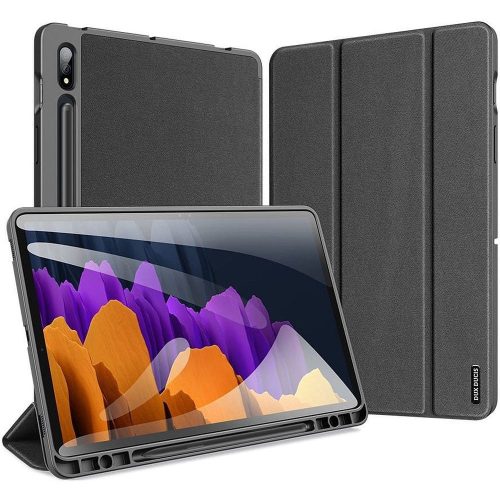 Dux Ducis Domo Samsung Galaxy Tab S8 kihajtható tok pencil tartóval, fekete