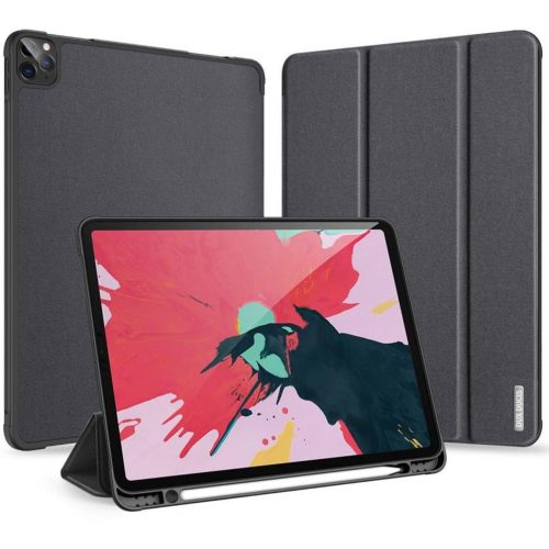 Dux Ducis Domo iPad Pro 11 (2018/2020/2021/2022) kihajtható tok pencil tartóval, fekete