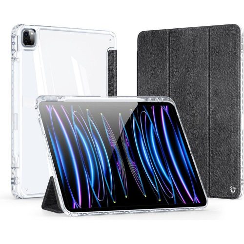 Dux Ducis Unid iPad Pro 11 (2024) kihajtható tok pencil tartóval, fekete