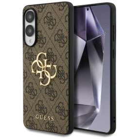   Guess Big 4G Logo Classic Logo Samsung Galaxy S25 Edge kemény hátlap tok, barna