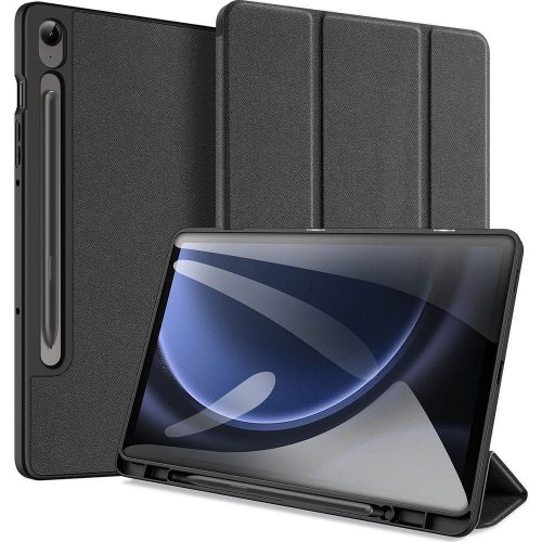 Dux Ducis Domo Samsung Tab S9 FE/S10 FE kihajtható tok pencil tartóval, fekete