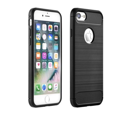 Forcell Carbon hátlap tok Apple iPhone 6/6S, fekete