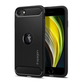   Spigen Rugged Armor Apple iPhone SE 2022 / 2020 tok, Matte Black, fekete