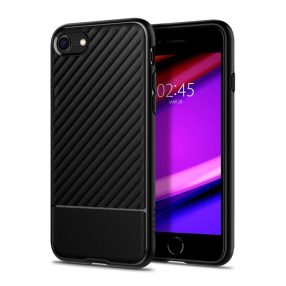   Spigen Core Armor Apple iPhone SE 2022 / 2020 / 8 / 7 tok, Matte Black, fekete