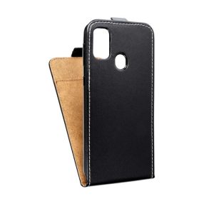 Flip tok szilikon belsővel Samsung M215 Galaxy M21, fekete