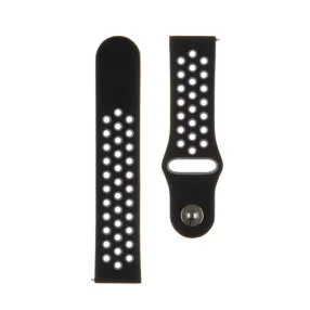   Tactical Double kiegészítő szilikon karpánt 22mm, fekete/szürke