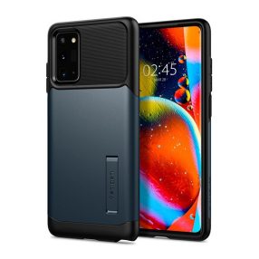   Spigen Slim Armor Samsung Galaxy Note 20 tok, Metal Slate, sötétkék